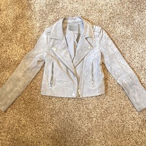 Never worn gray suede jacket